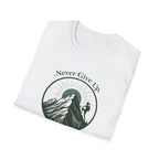 Never Give Up Mountain Graphic T-Shirt