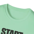 Start Again Typhography T-Shirt