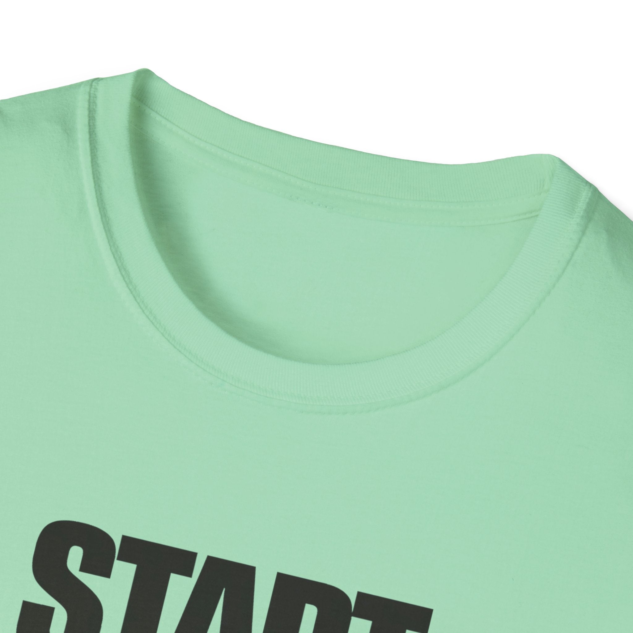 Start Again Typhography T-Shirt
