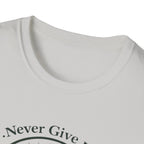 Never Give Up Mountain Graphic T-Shirt