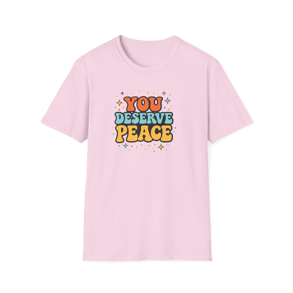 Deserve Peace Typhography T-Shirt