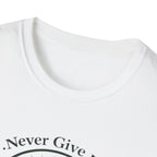 Never Give Up Mountain Graphic T-Shirt