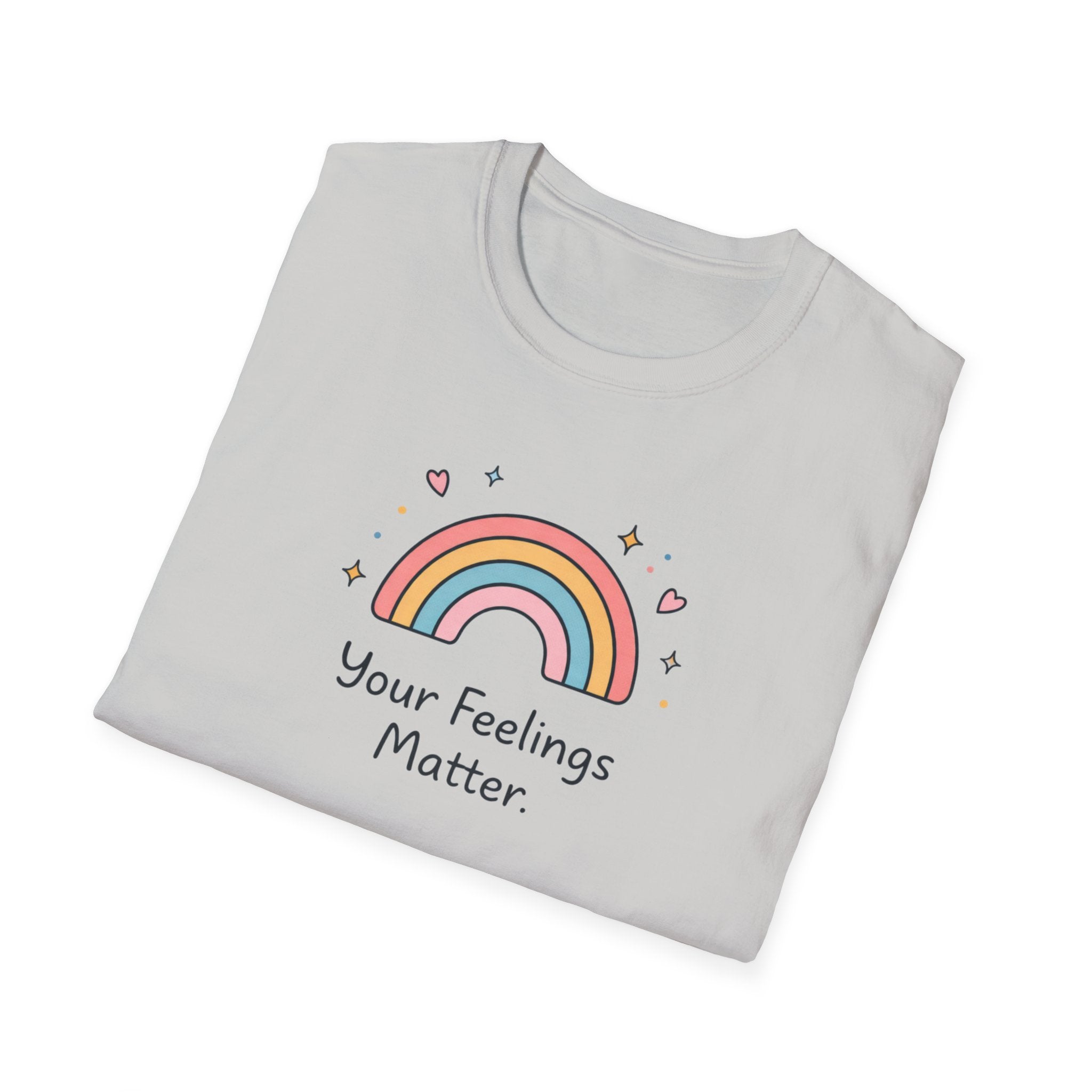 Your Feelings Matter Rainbow T-Shirt