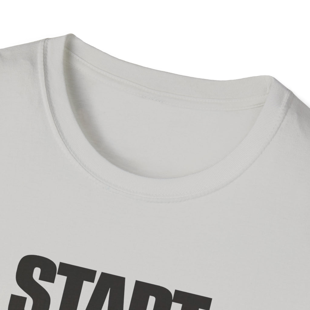 Start Again Typhography T-Shirt