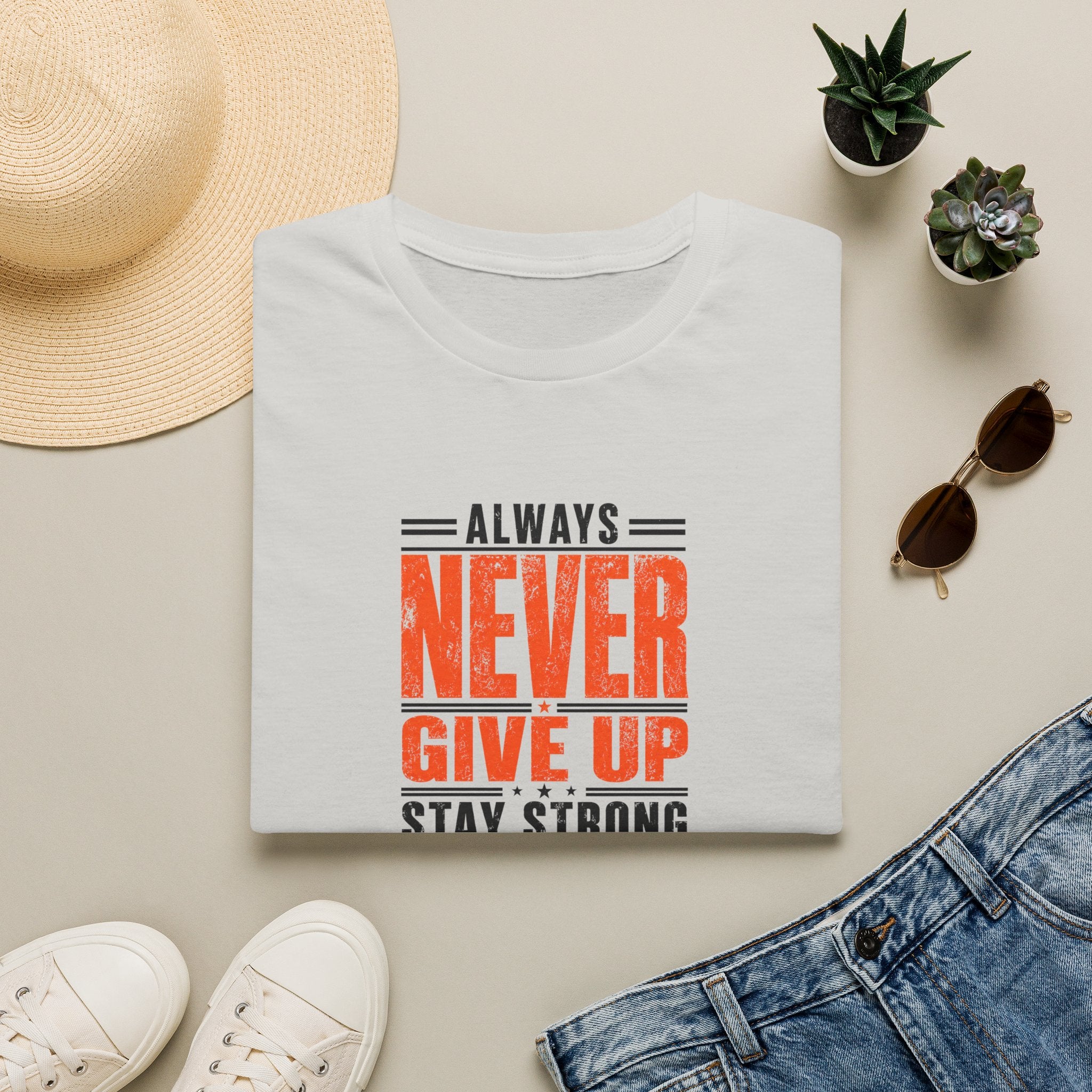 Never Give Up™ Motivational T-Shirt