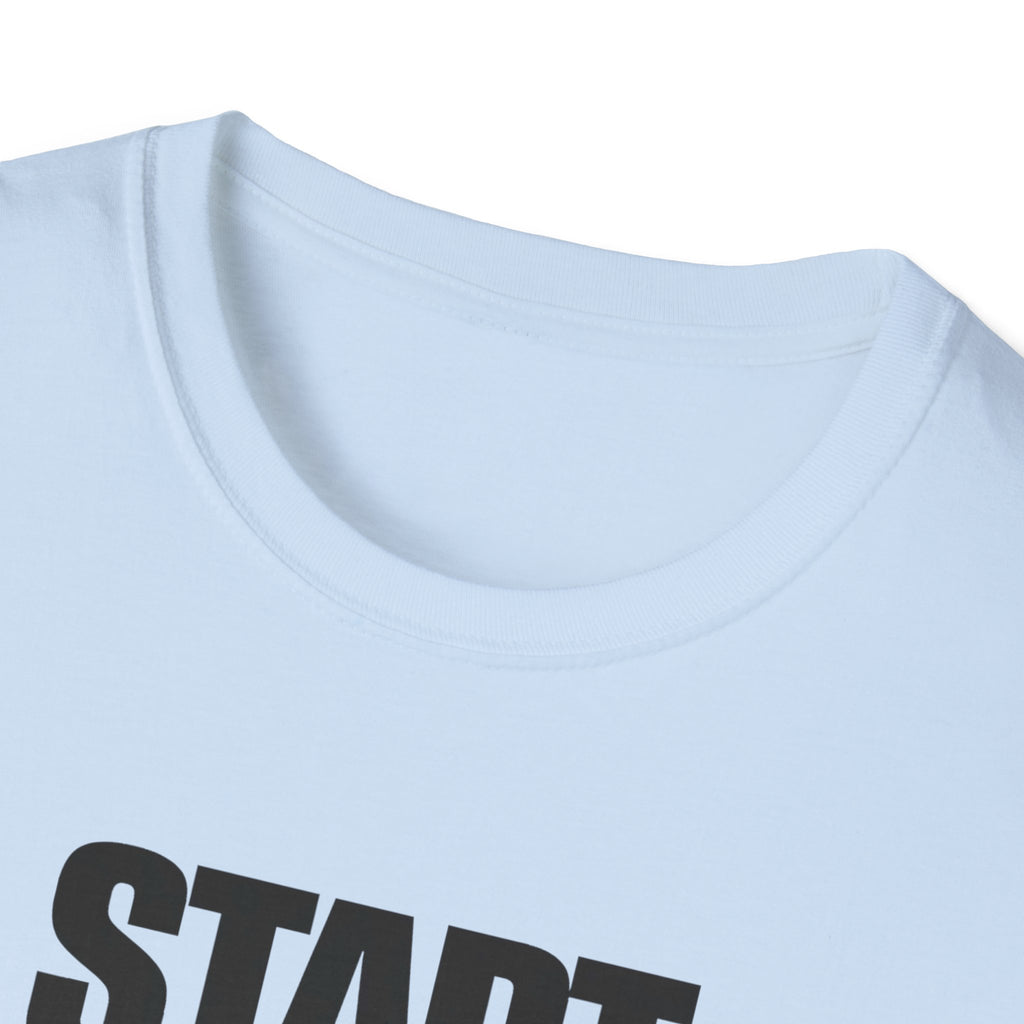 Start Again Typhography T-Shirt