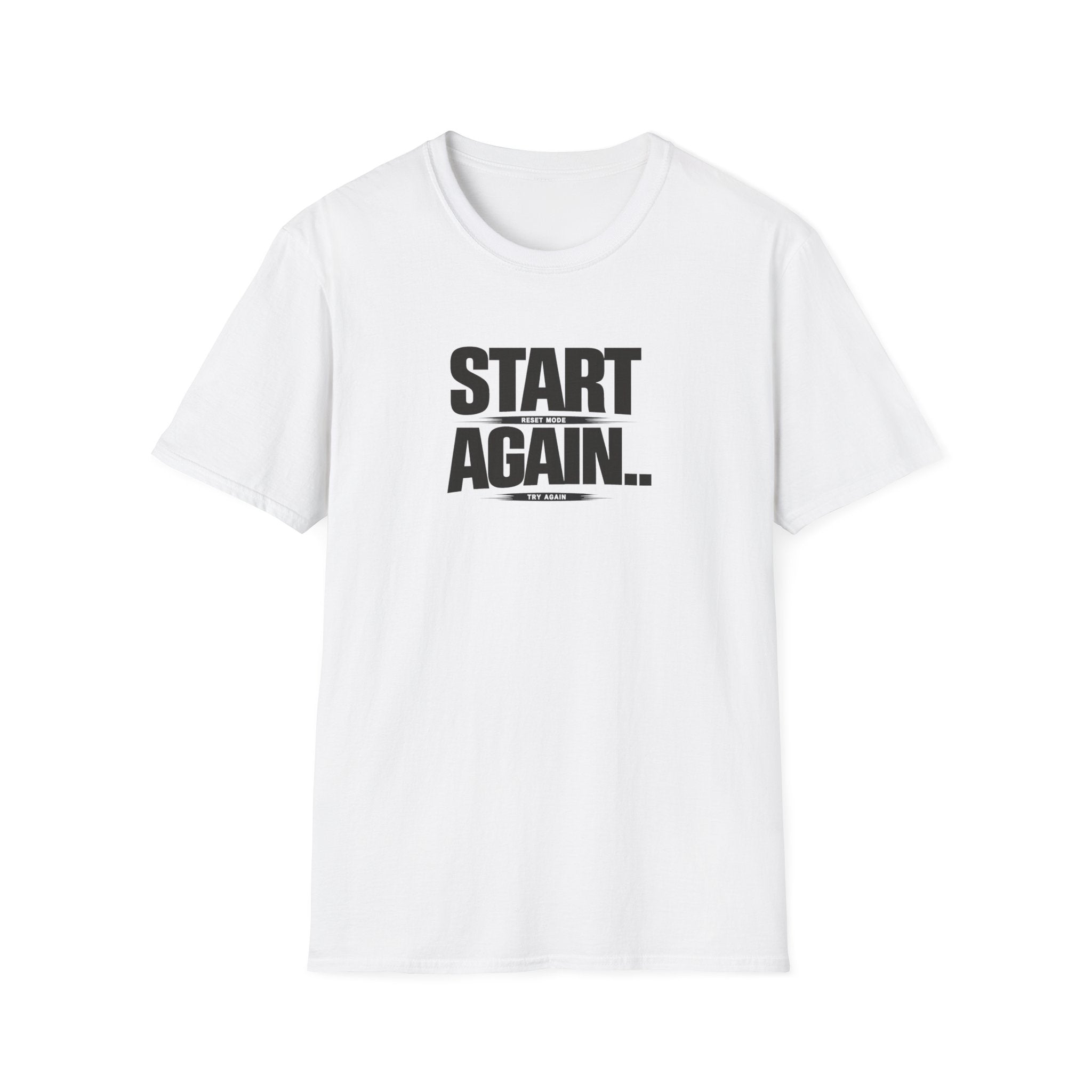 Start Again Typhography T-Shirt