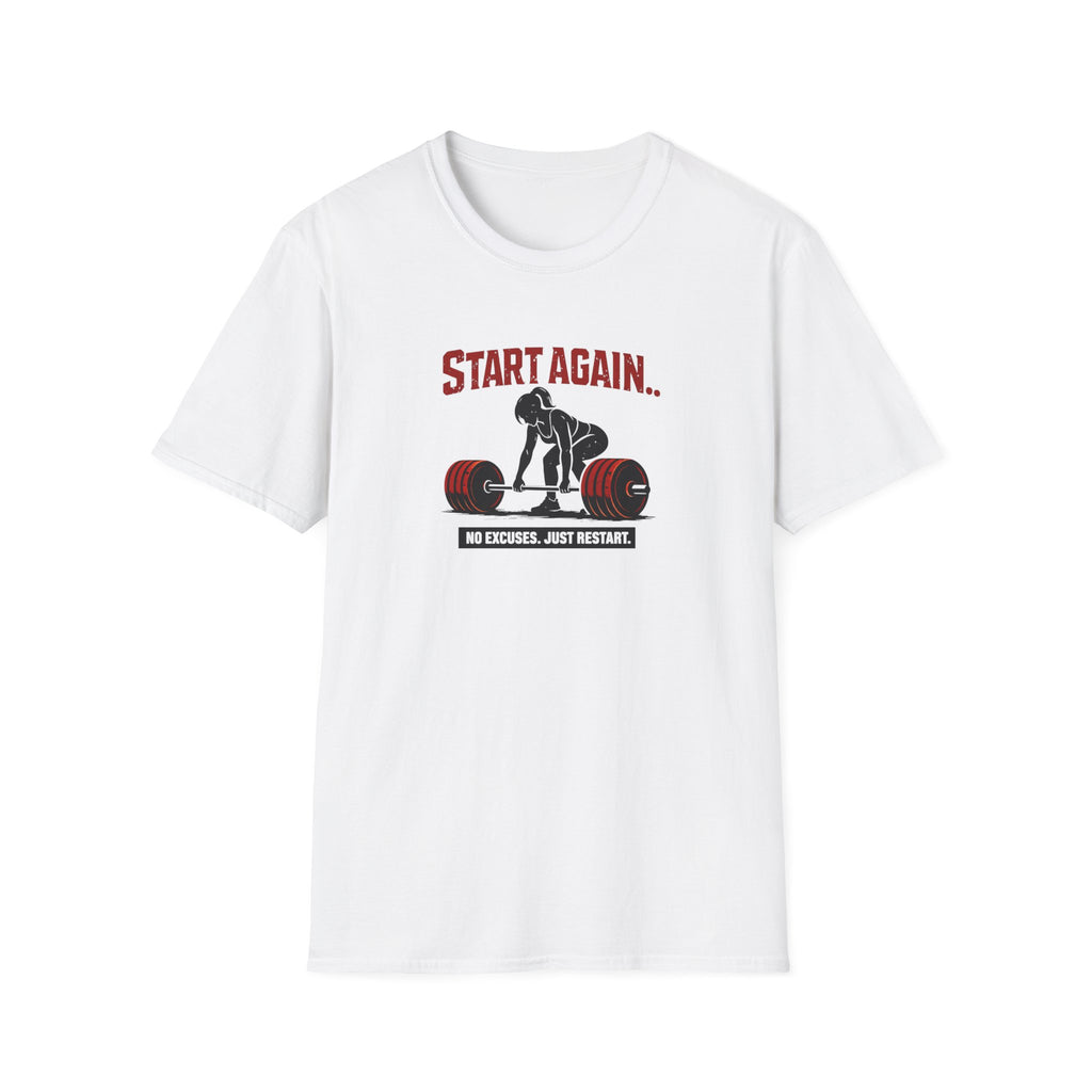 Start Again Motivational Graphic Tee