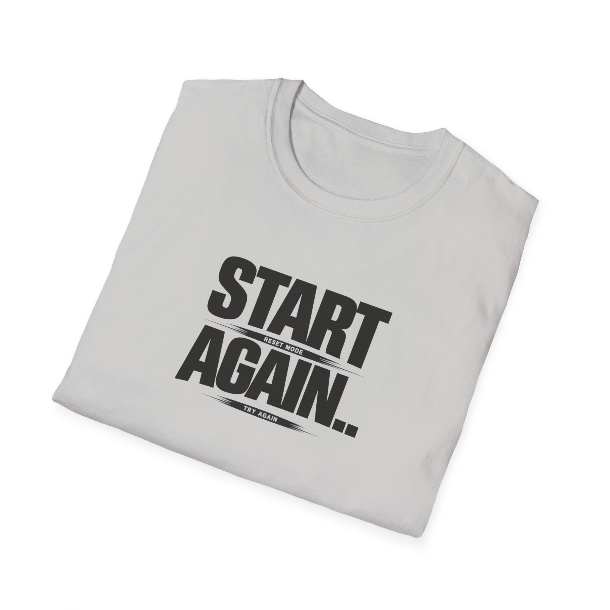 Start Again Typhography T-Shirt