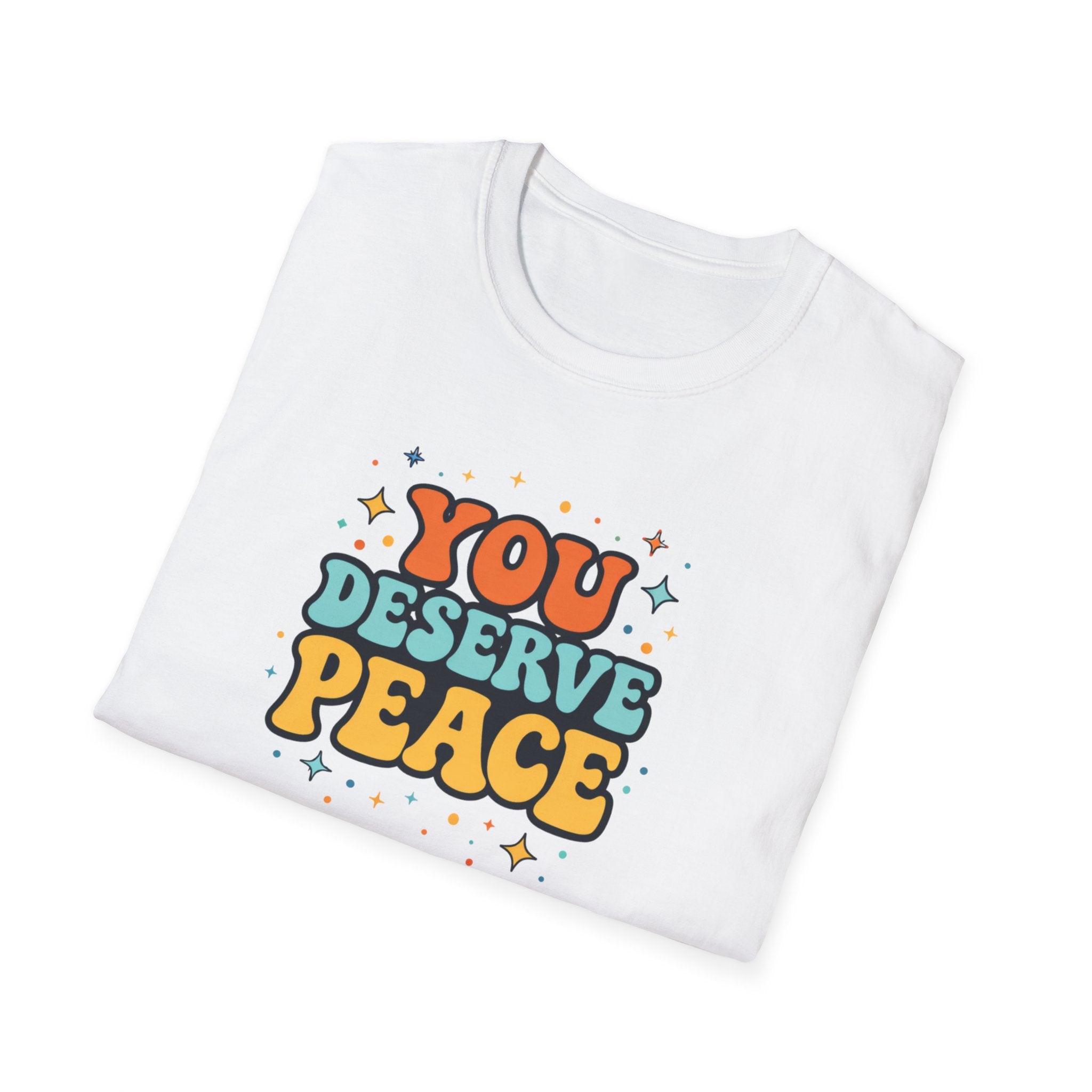 Deserve Peace Typhography T-Shirt