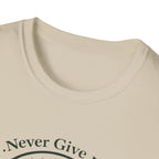 Never Give Up Mountain Graphic T-Shirt
