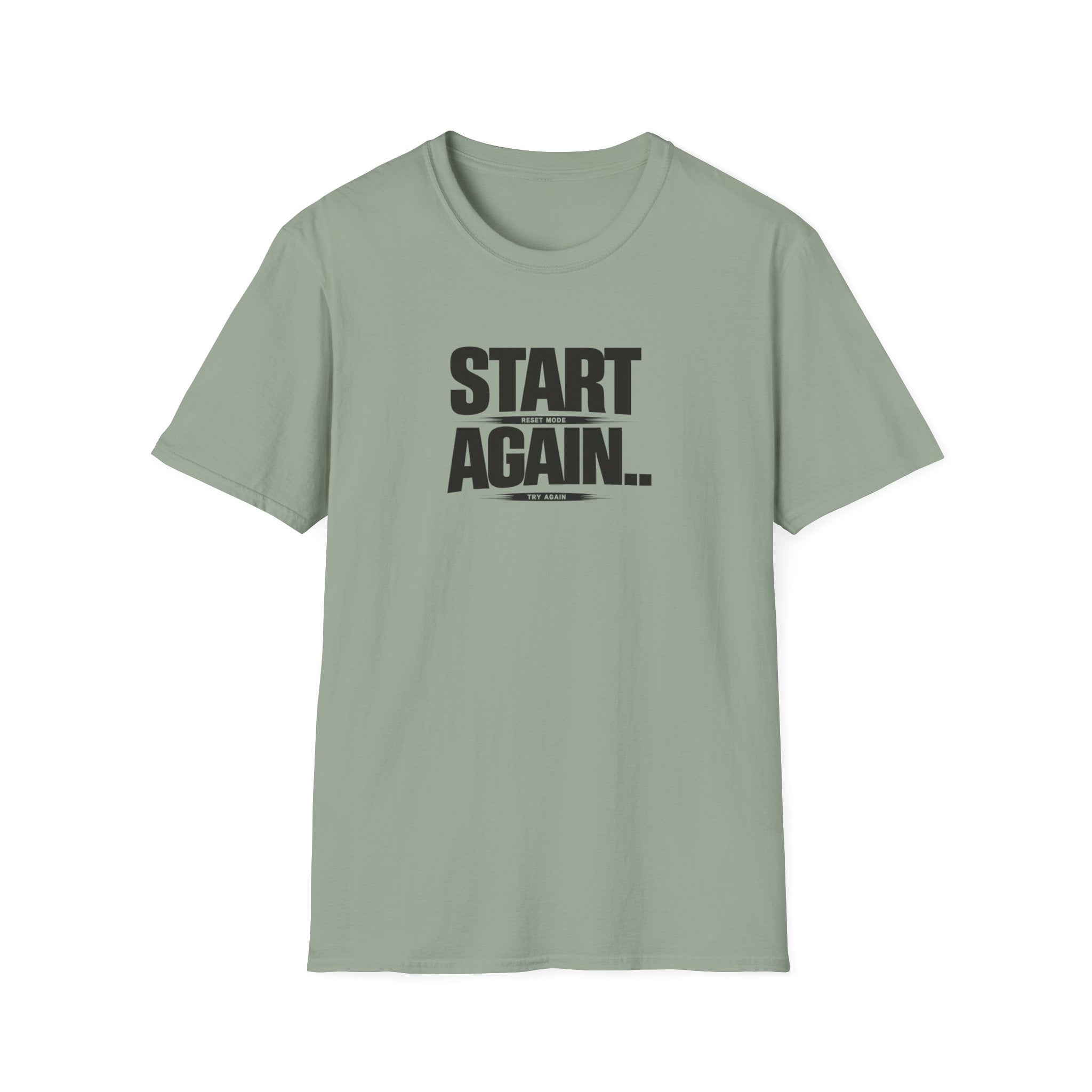 Start Again Typhography T-Shirt