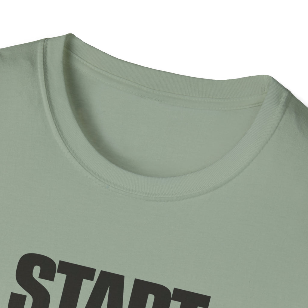 Start Again Typhography T-Shirt