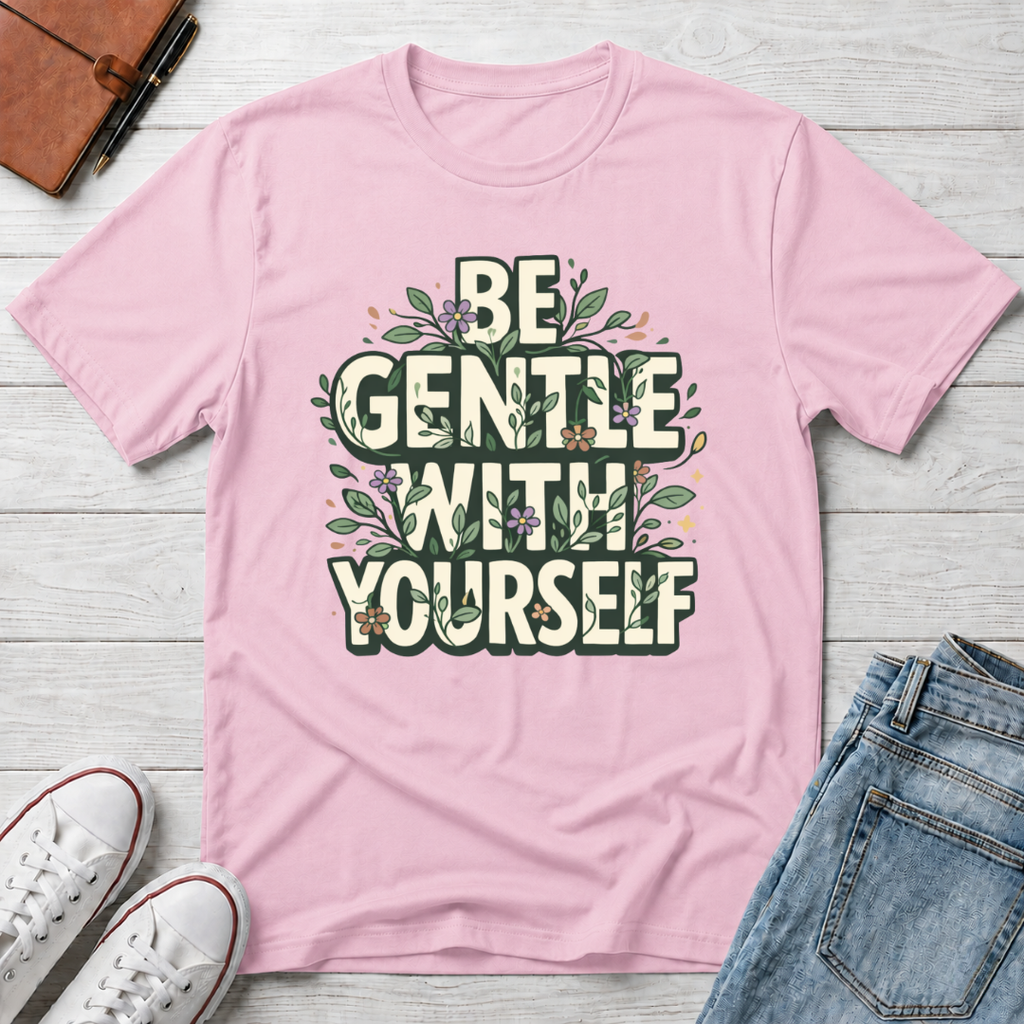 Be Gentle with Yourself Typhography T-Shirt