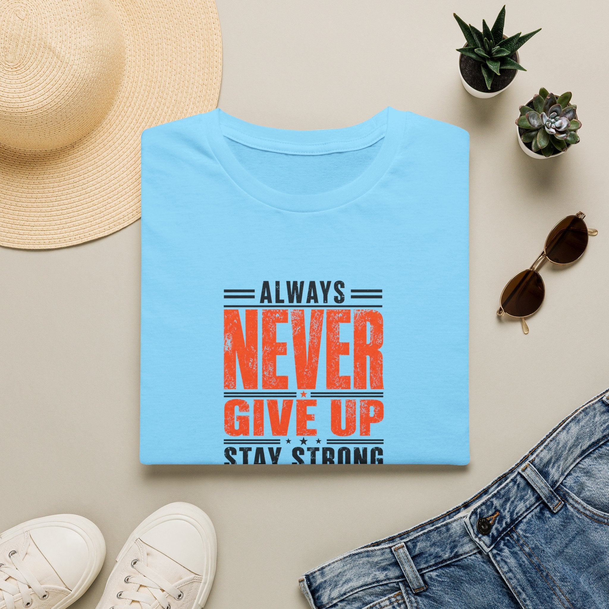 Never Give Up™ Motivational T-Shirt