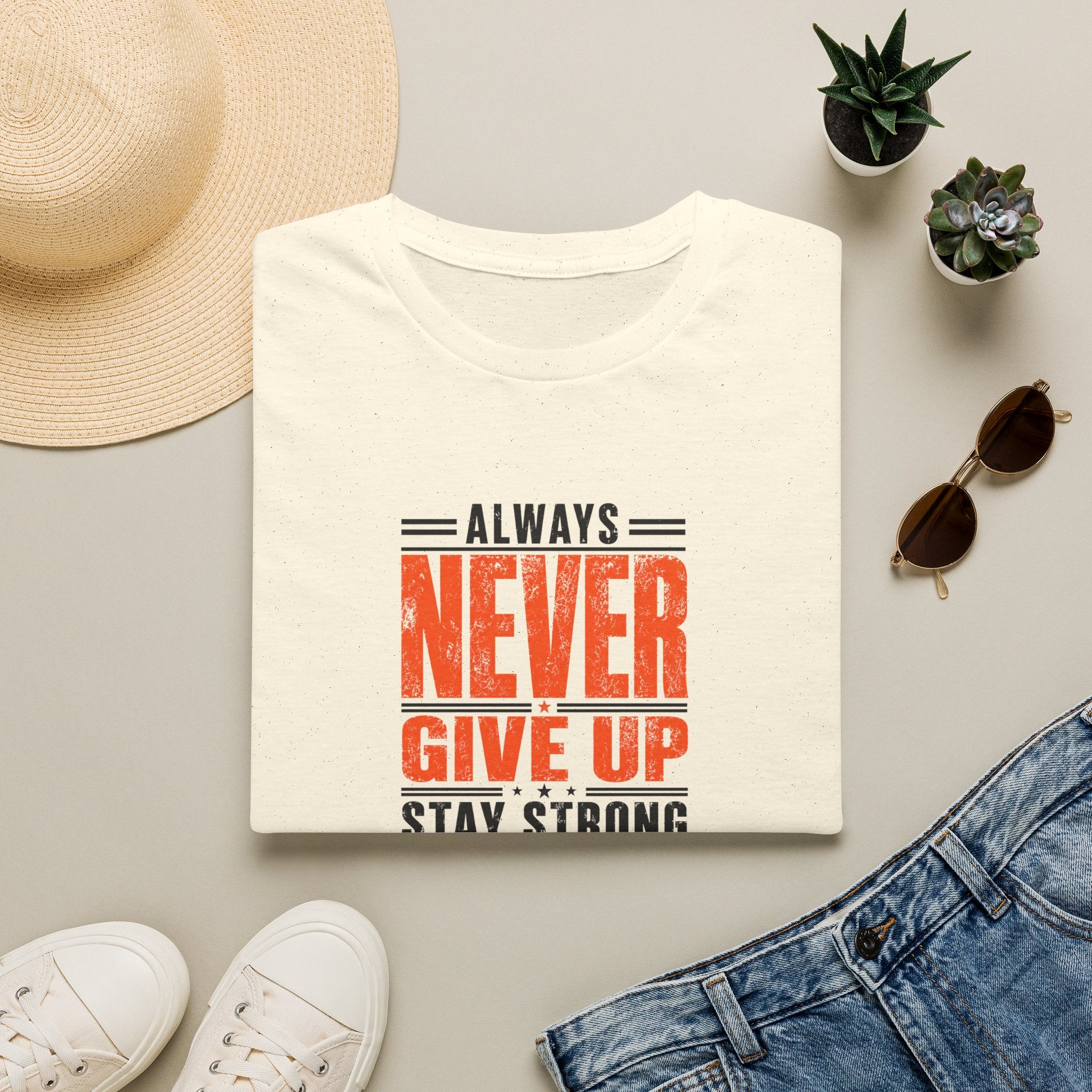 Never Give Up™ Motivational T-Shirt