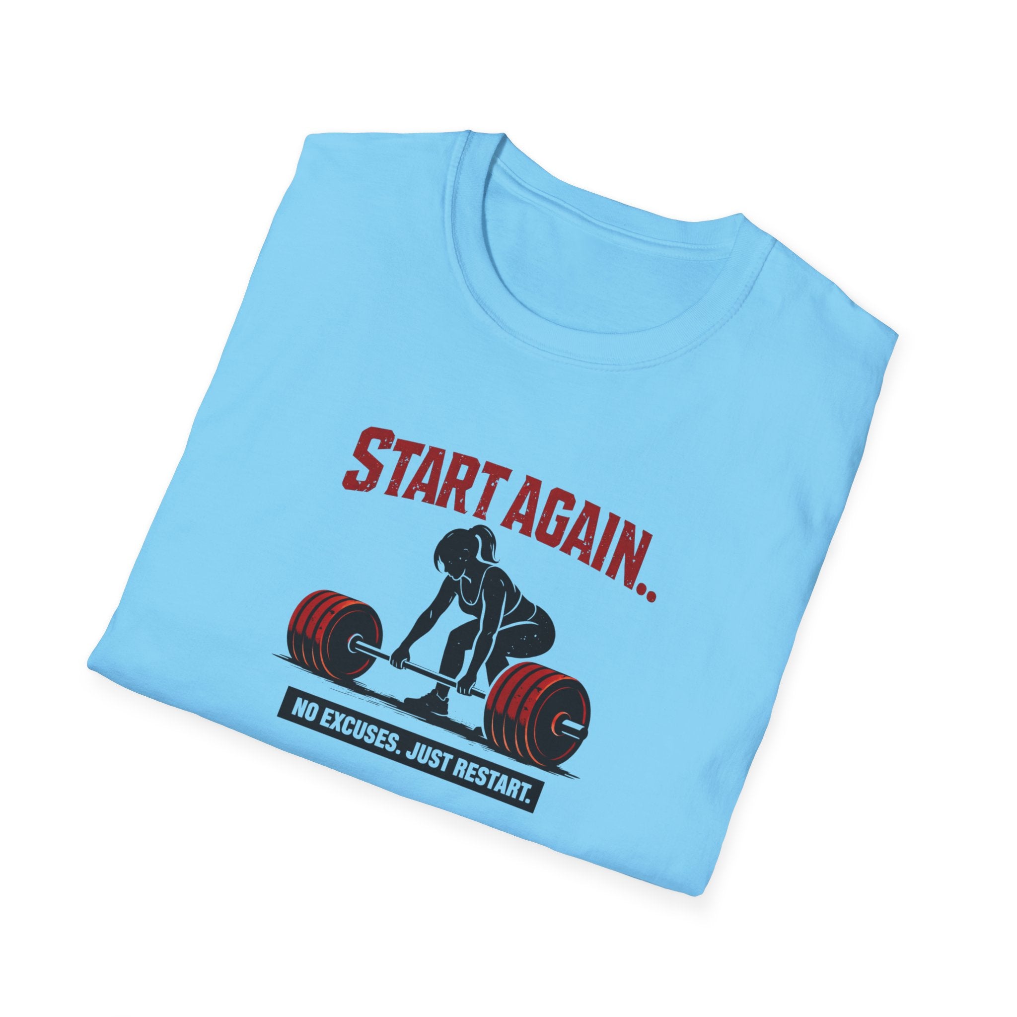 Start Again Motivational Graphic Tee