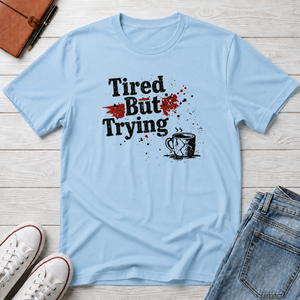 Tired But Trying Broken T-Shirt