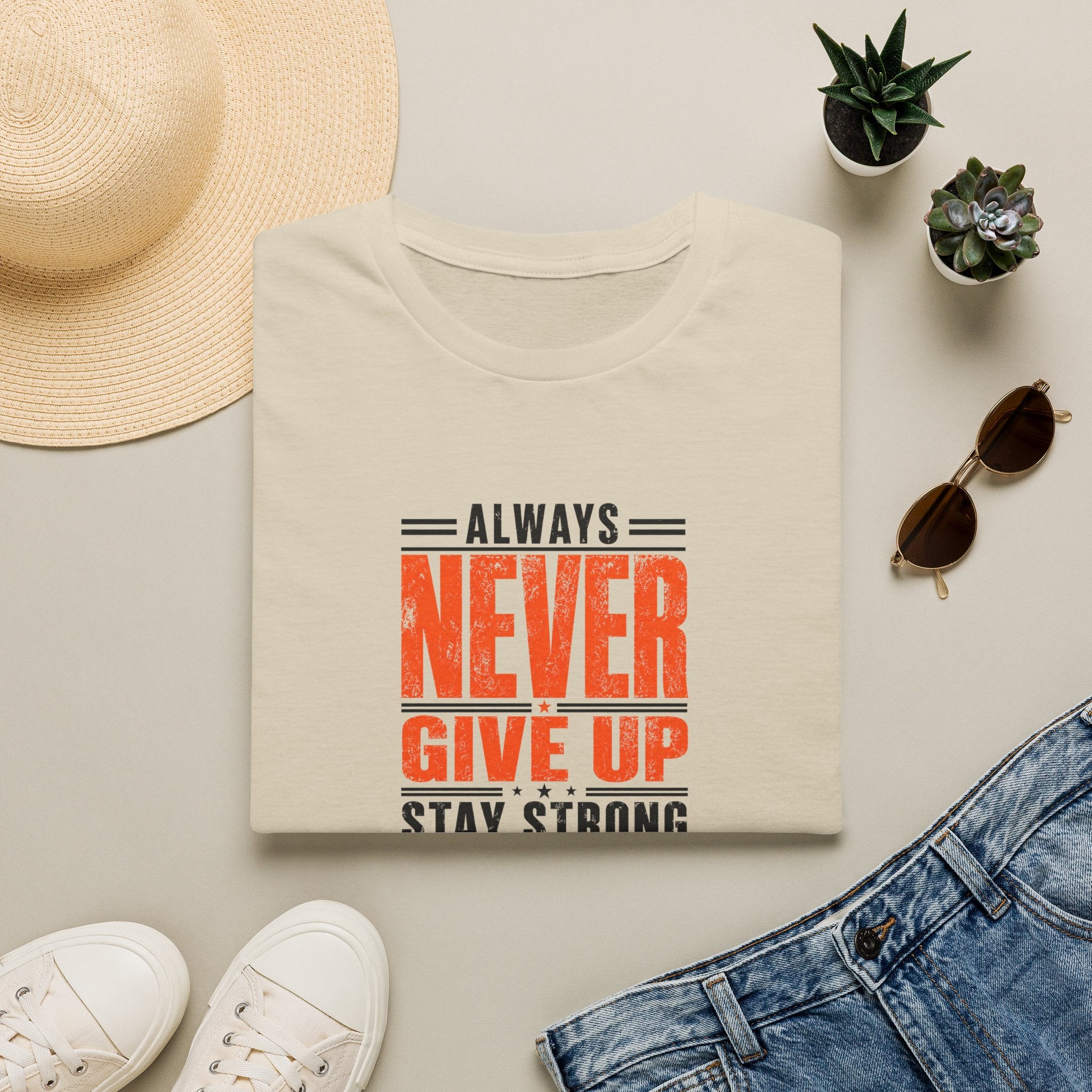 Never Give Up™ Motivational T-Shirt