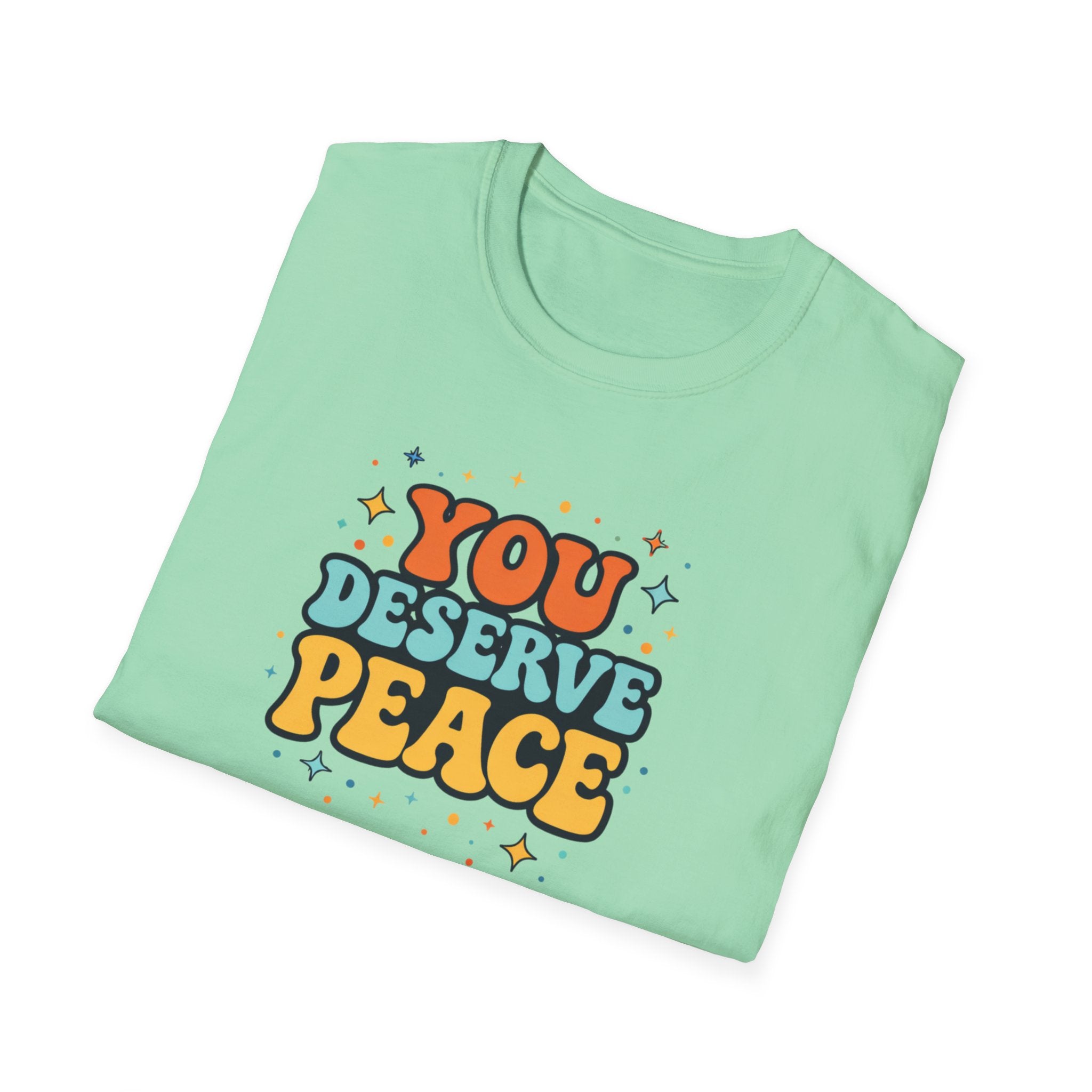 Deserve Peace Typhography T-Shirt