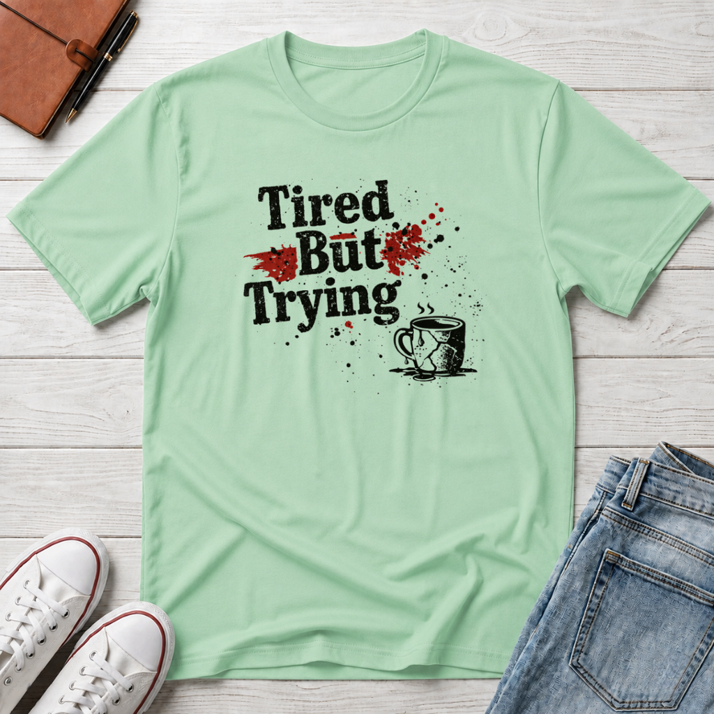 Tired But Trying Broken T-Shirt