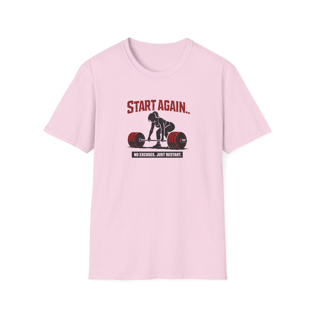 Start Again Motivational Graphic Tee