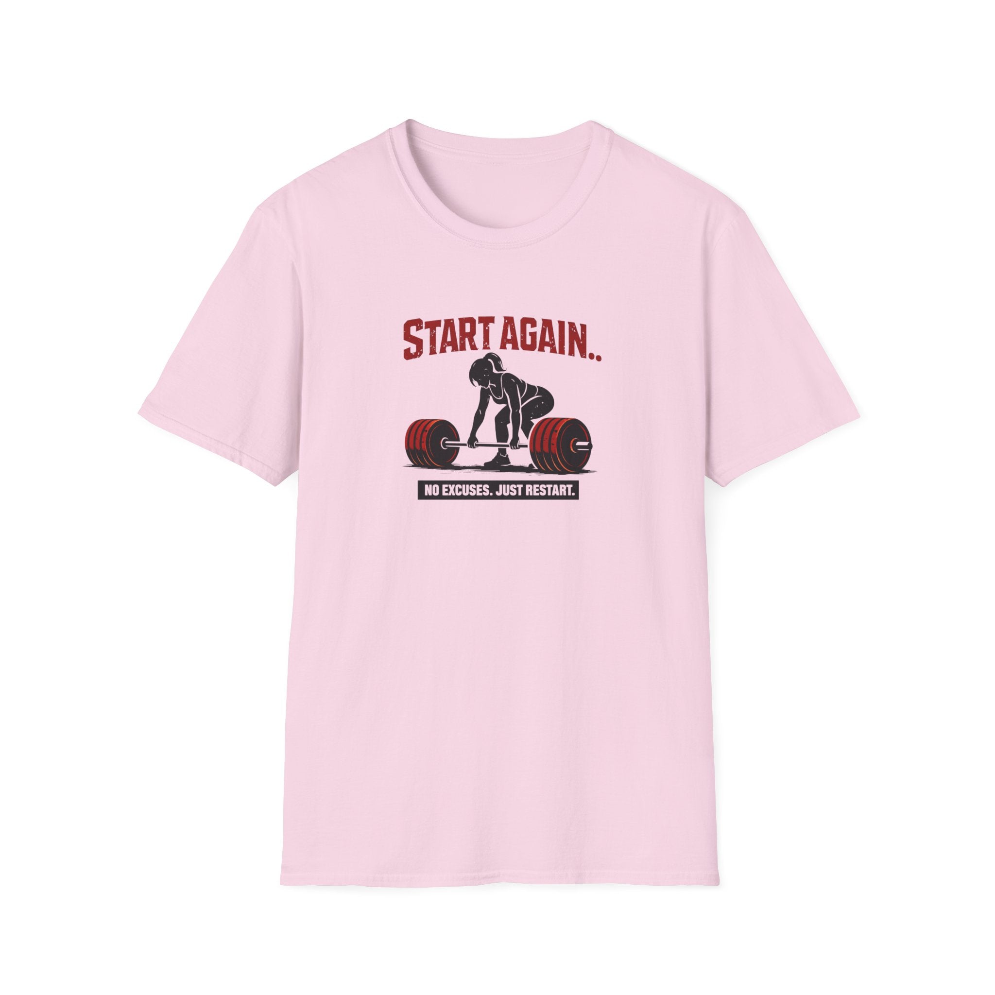 Start Again Motivational Graphic Tee