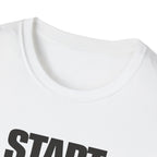 Start Again Typhography T-Shirt