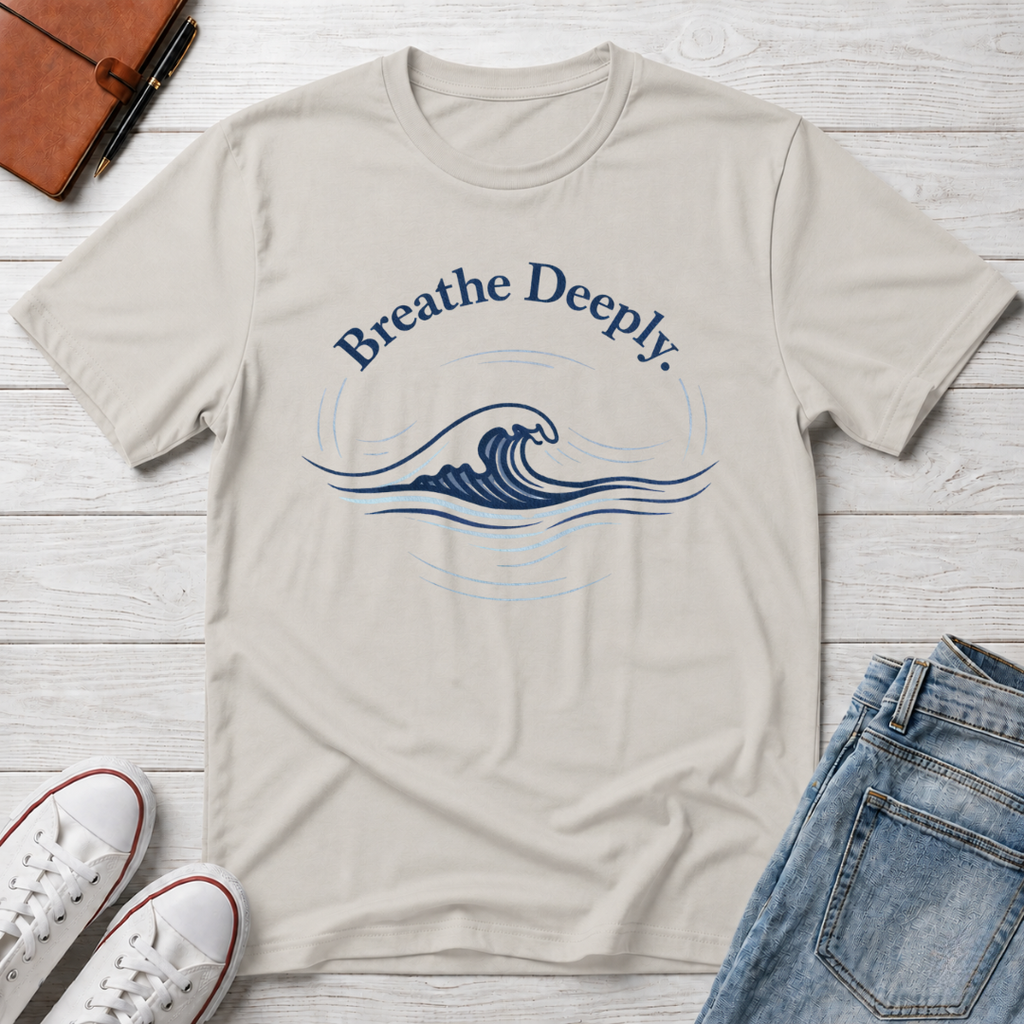 Breathe Deeply Wave T-Shirt