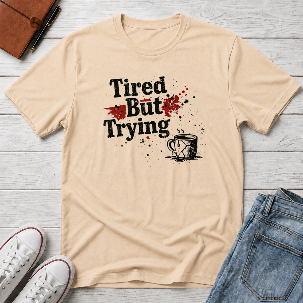 Tired But Trying Broken T-Shirt
