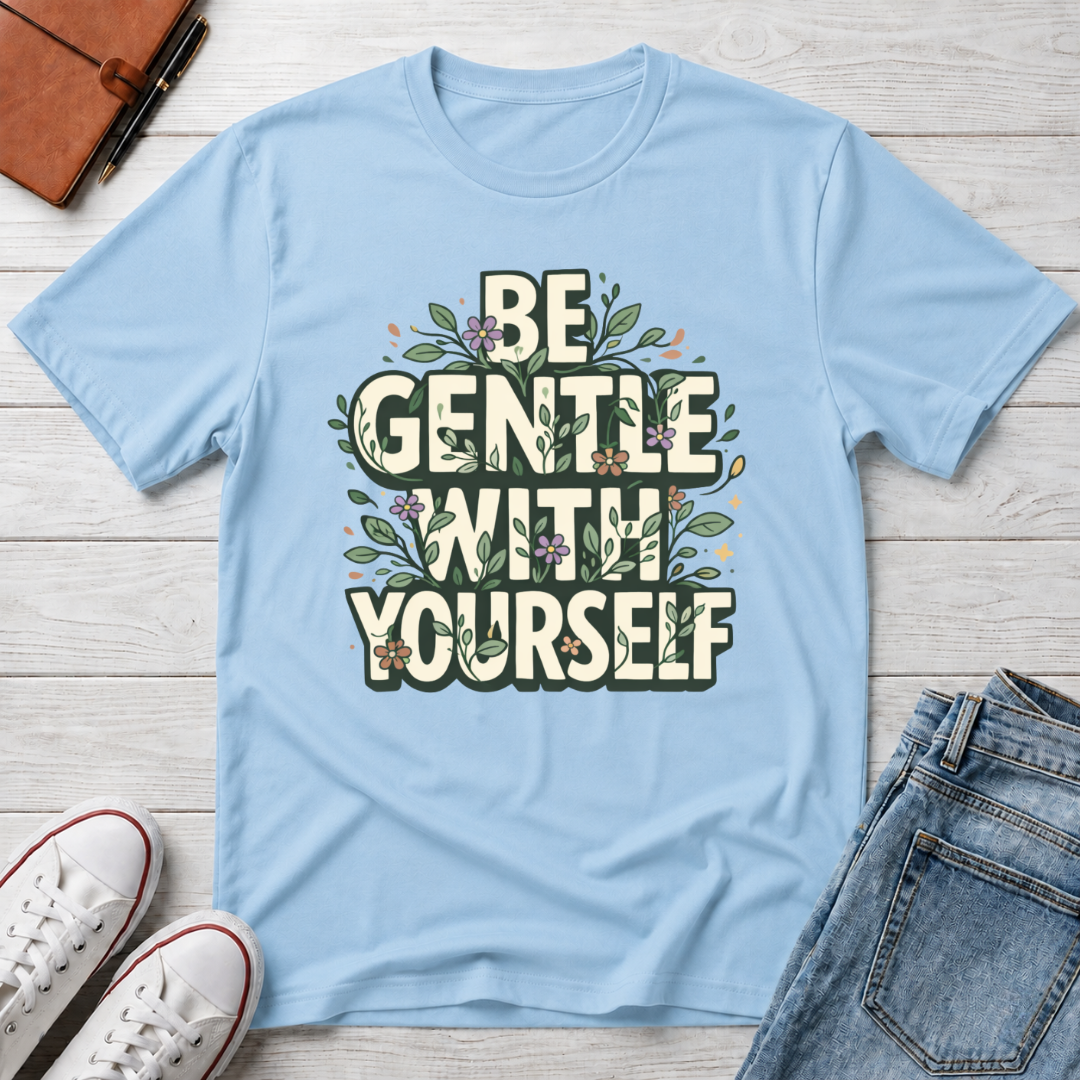 Be Gentle with Yourself Typhography T-Shirt