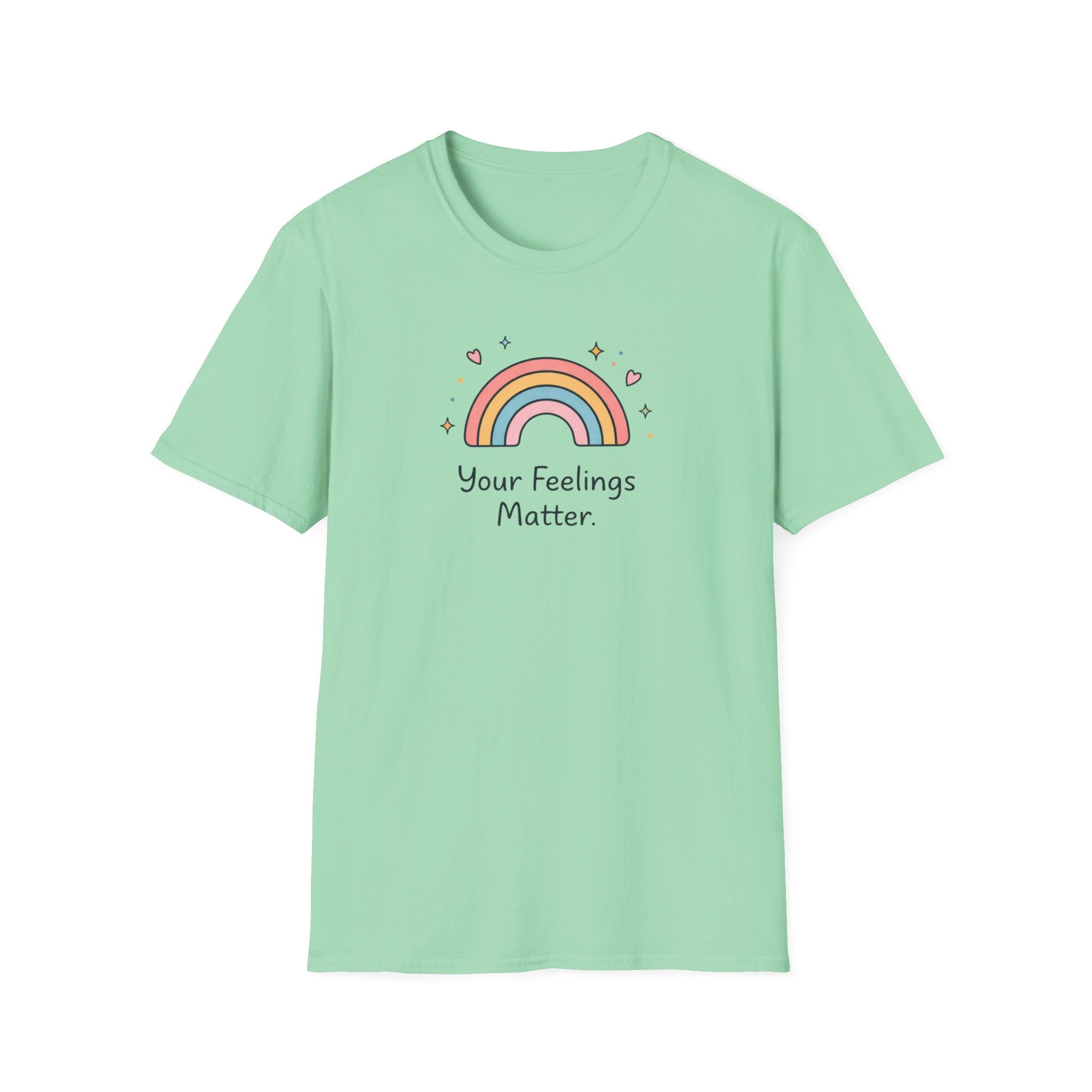 Your Feelings Matter Rainbow T-Shirt