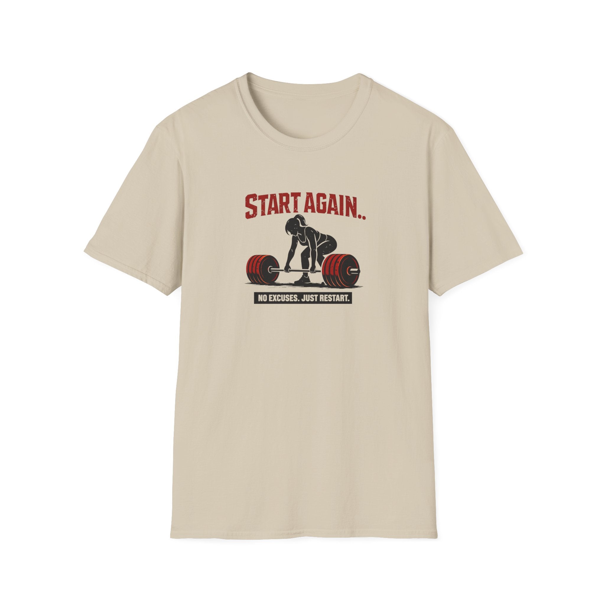 Start Again Motivational Graphic Tee