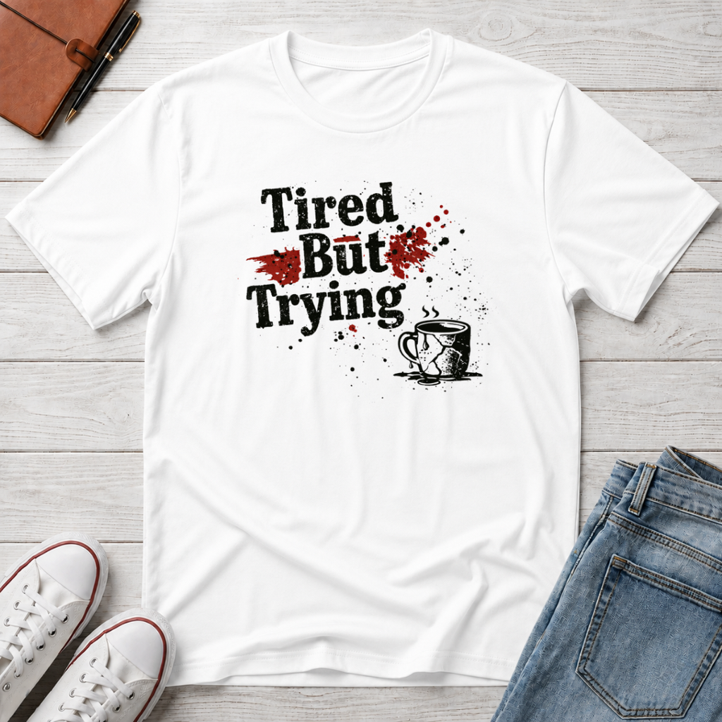 Tired But Trying Broken T-Shirt