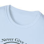 Never Give Up Mountain Graphic T-Shirt