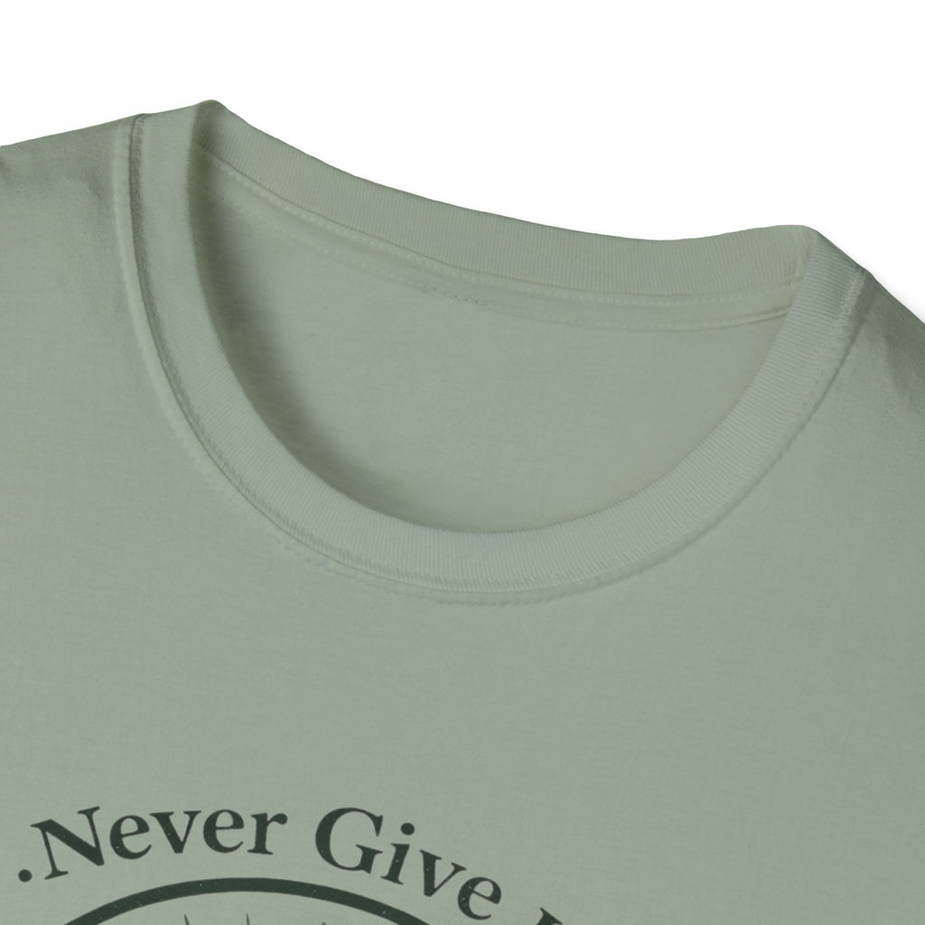 Never Give Up Mountain Graphic T-Shirt