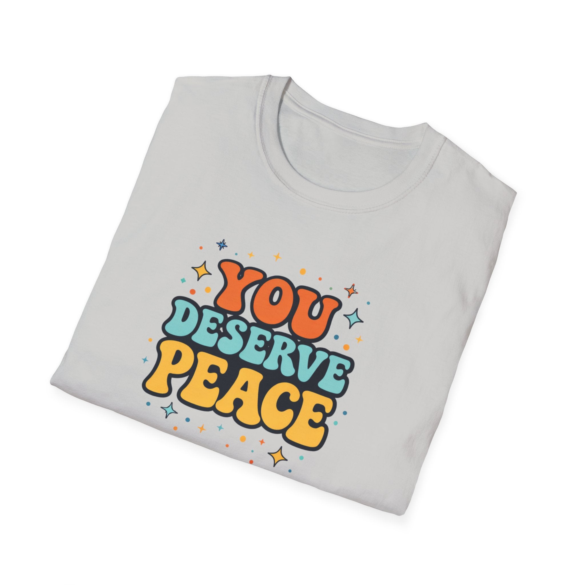 Deserve Peace Typhography T-Shirt