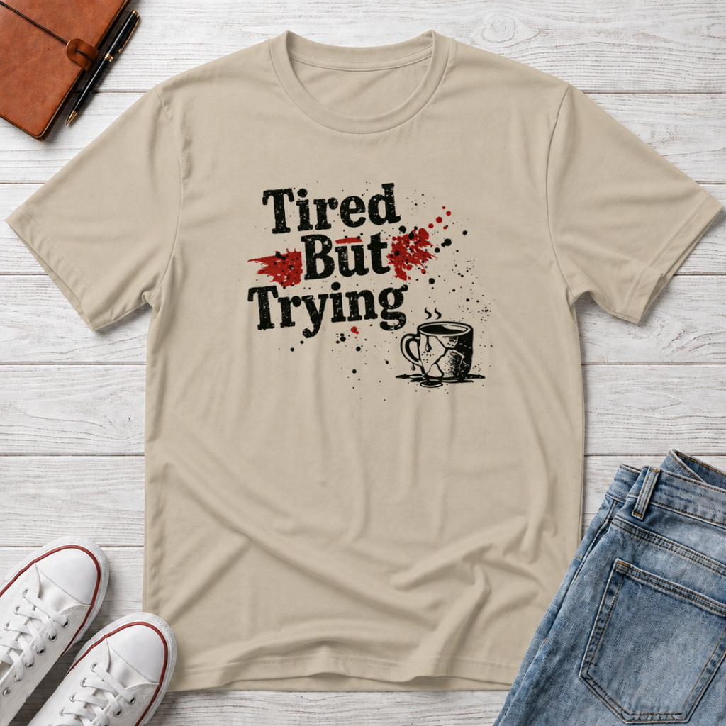 Tired But Trying Broken T-Shirt
