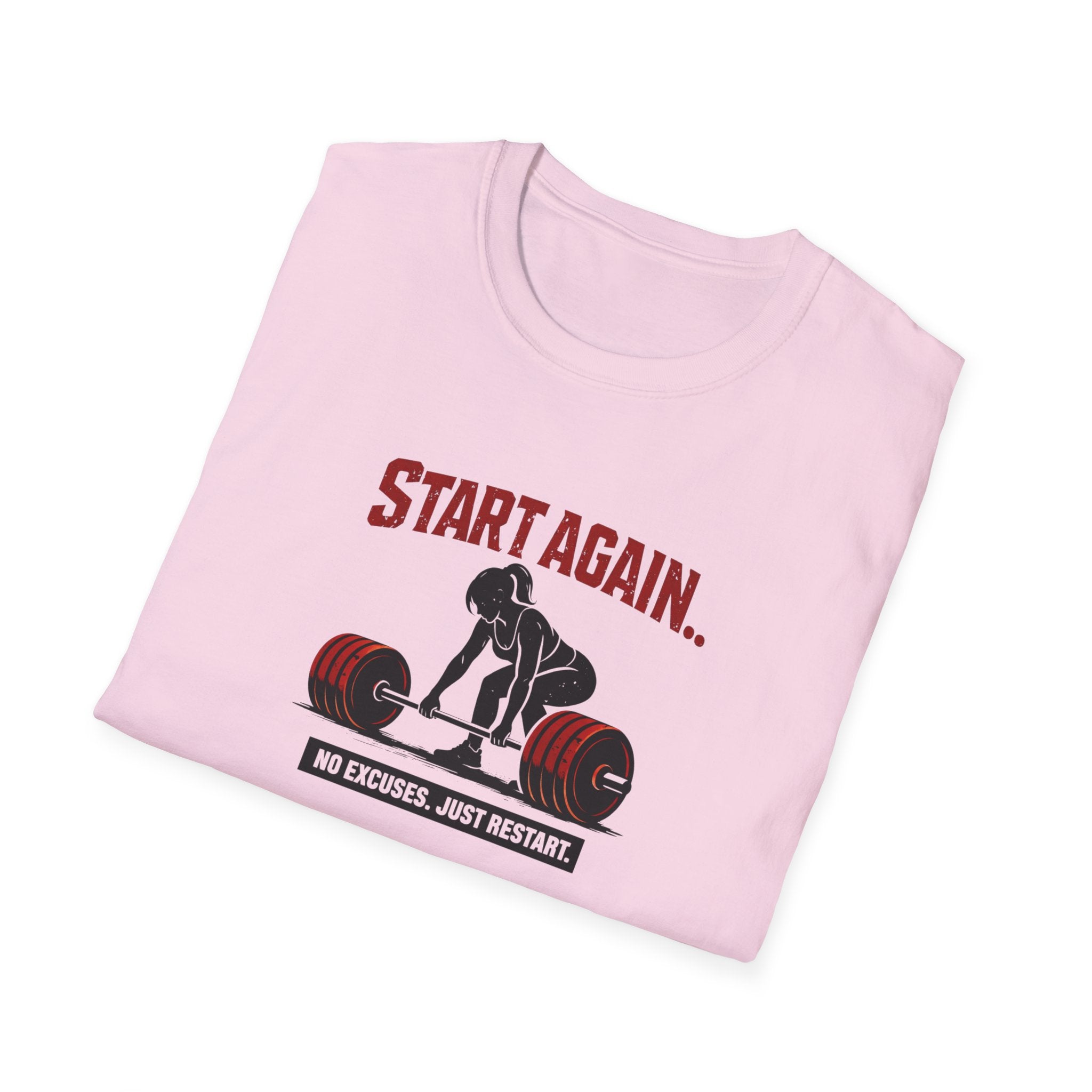 Start Again Motivational Graphic Tee