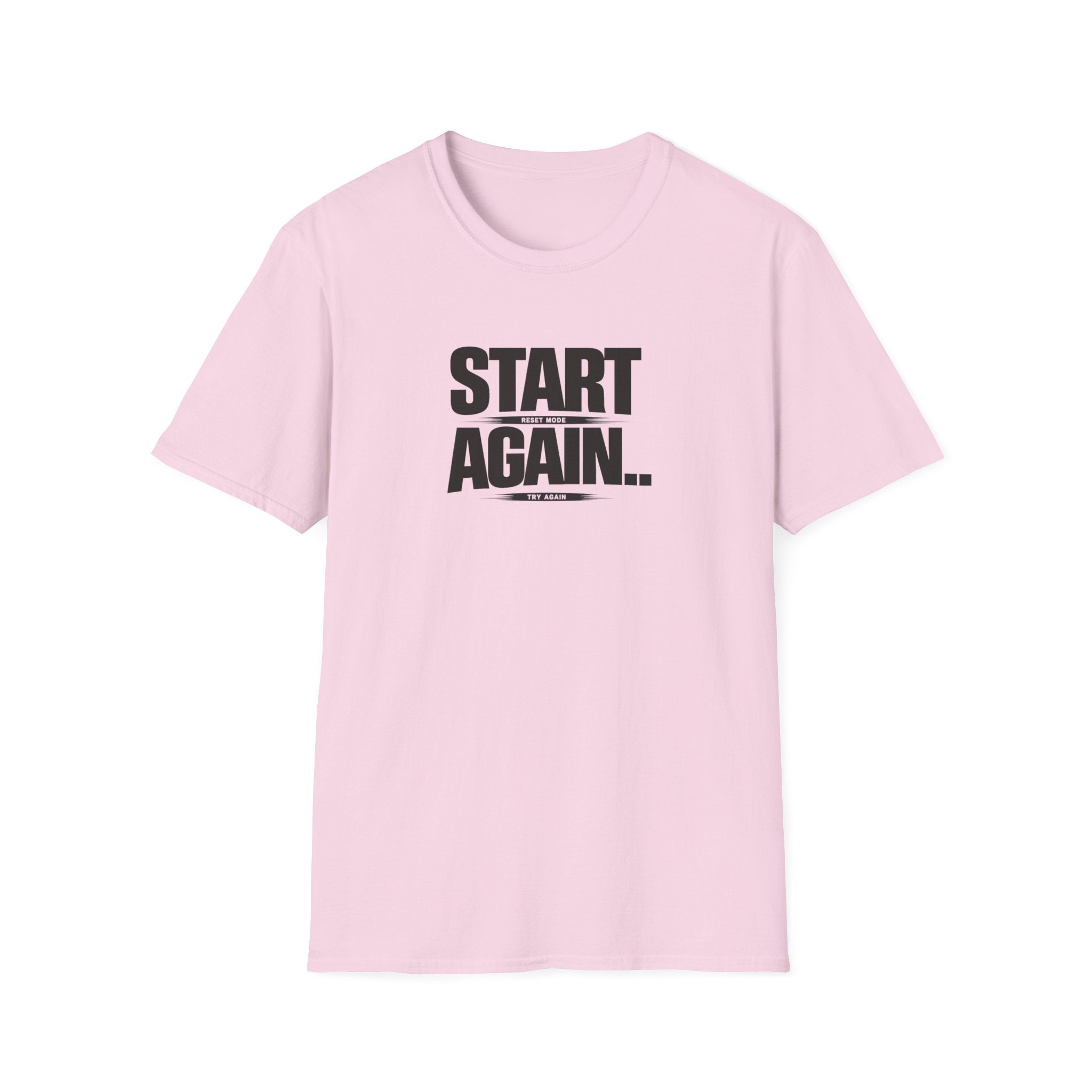 Start Again Typhography T-Shirt