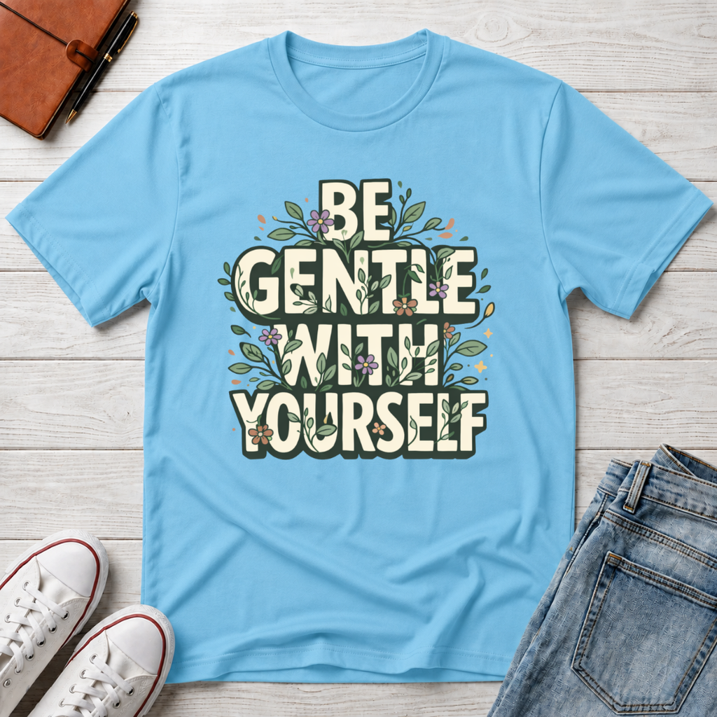 Be Gentle with Yourself Typhography T-Shirt
