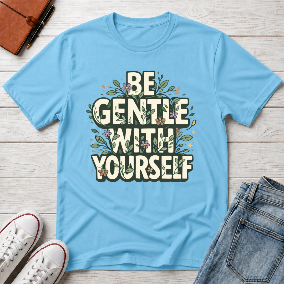 Be Gentle with Yourself Typhography T-Shirt