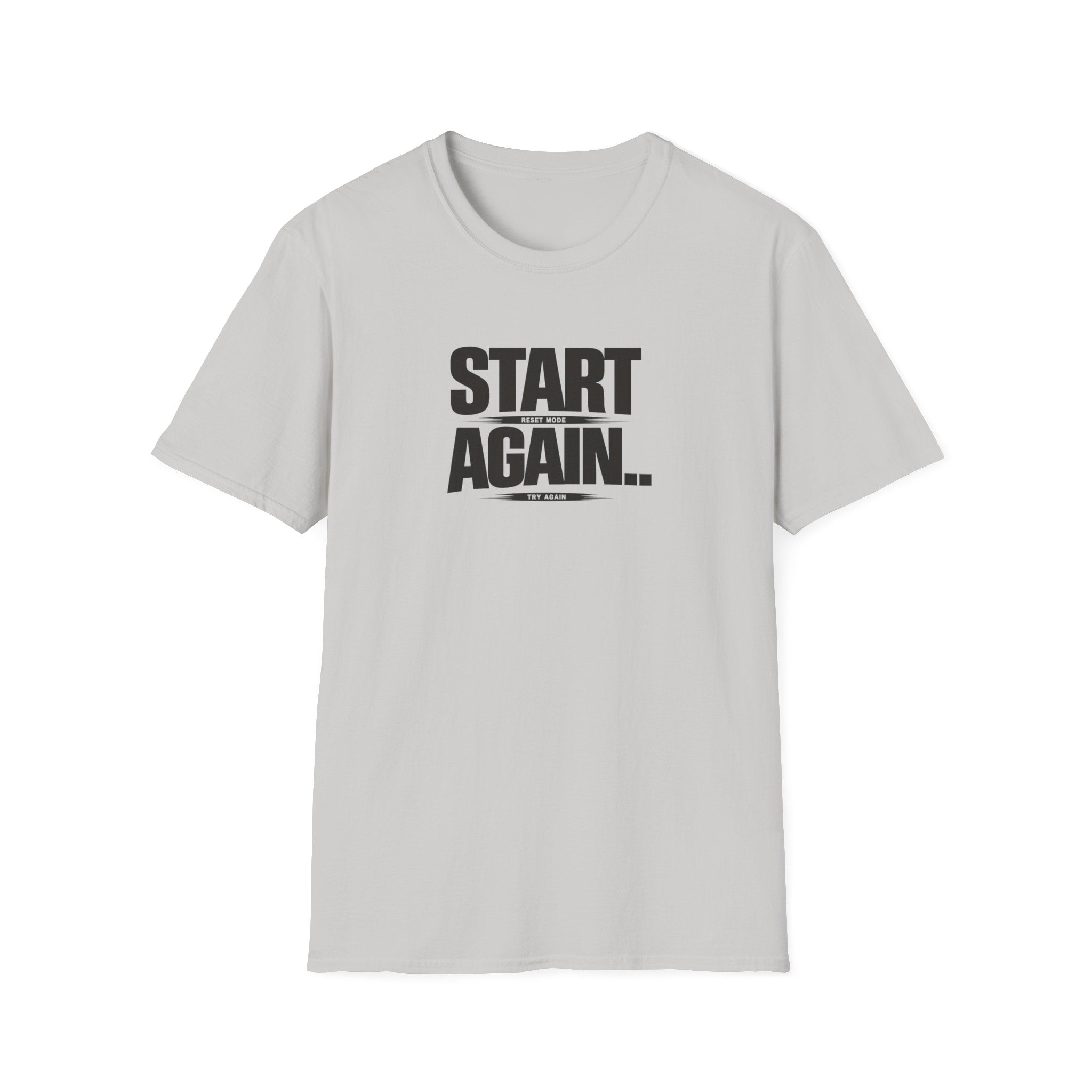 Start Again Typhography T-Shirt