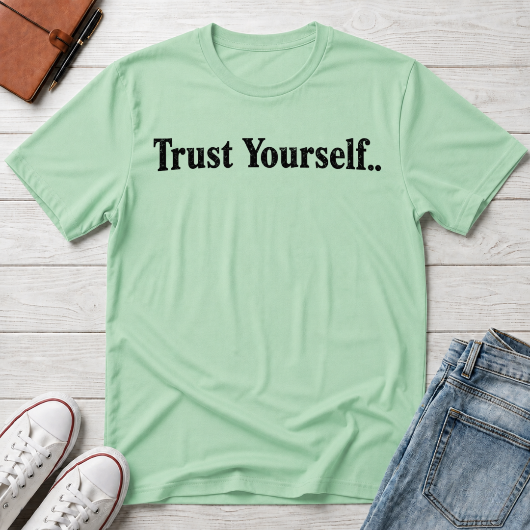 Trust Yourself Typhography T-Shirt