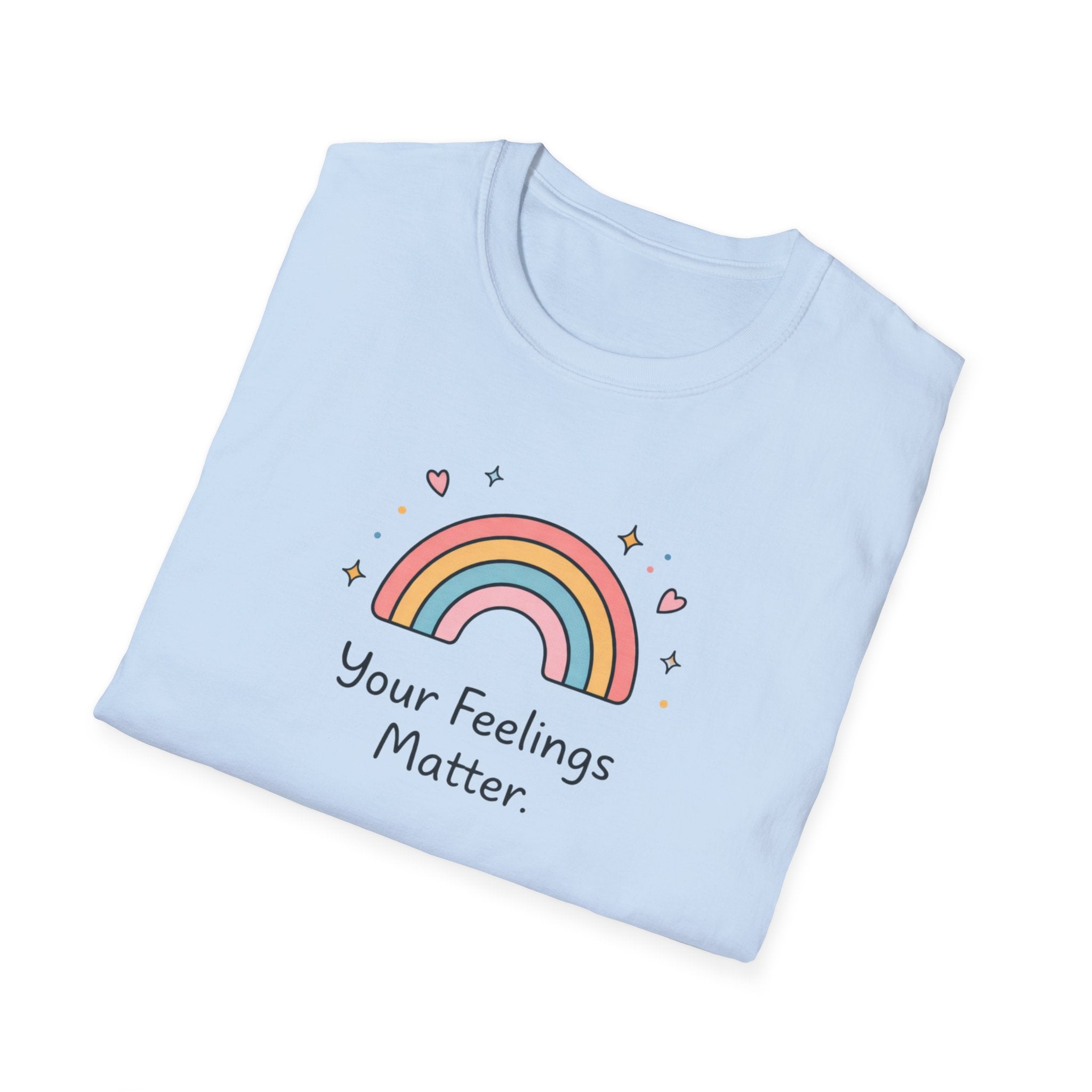 Your Feelings Matter Rainbow T-Shirt