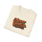 Never Give Up Retro Typhography T-Shirt